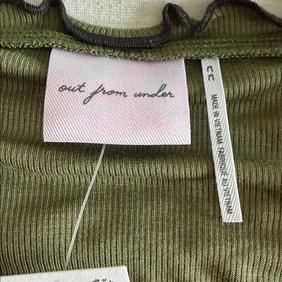 Urban Outfitters Olive Green Long Sleeve Scoop Neck M - Picture 7 of 7